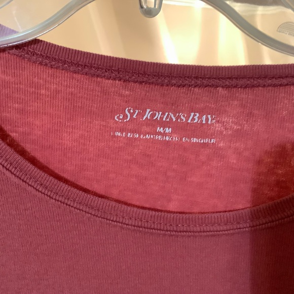 St. Jones Bay, orange/rust color long sleeve t-shirt. Size M - Picture 3 of 3